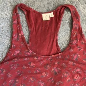 BP Nordstrom flower maroon Fall tank Medium